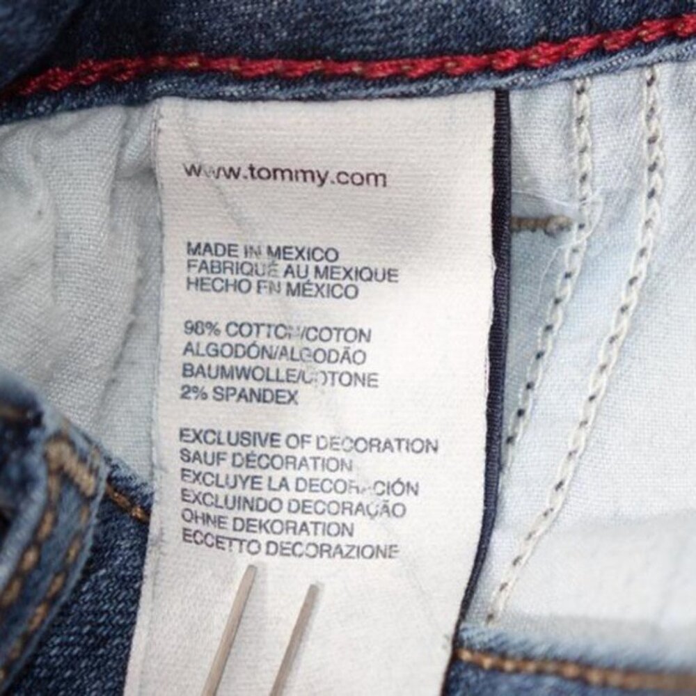 Y2K Tommy Hilfiger Freedom‎ Bootcut Jeans Size 14R Stretch Flap Pockets - Picture 10 of 10